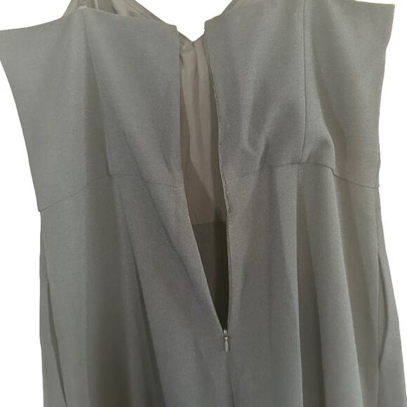 Eliza J Navy Blue Sleeveless One Piece Lined Pants Romper Women Sz 10 - Picture 3 of 12